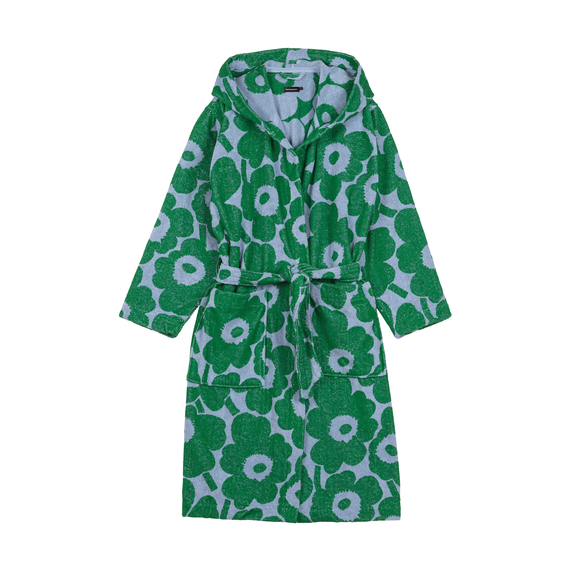 Pieni Unikko bathrobe M, Light blue-green Marimekko