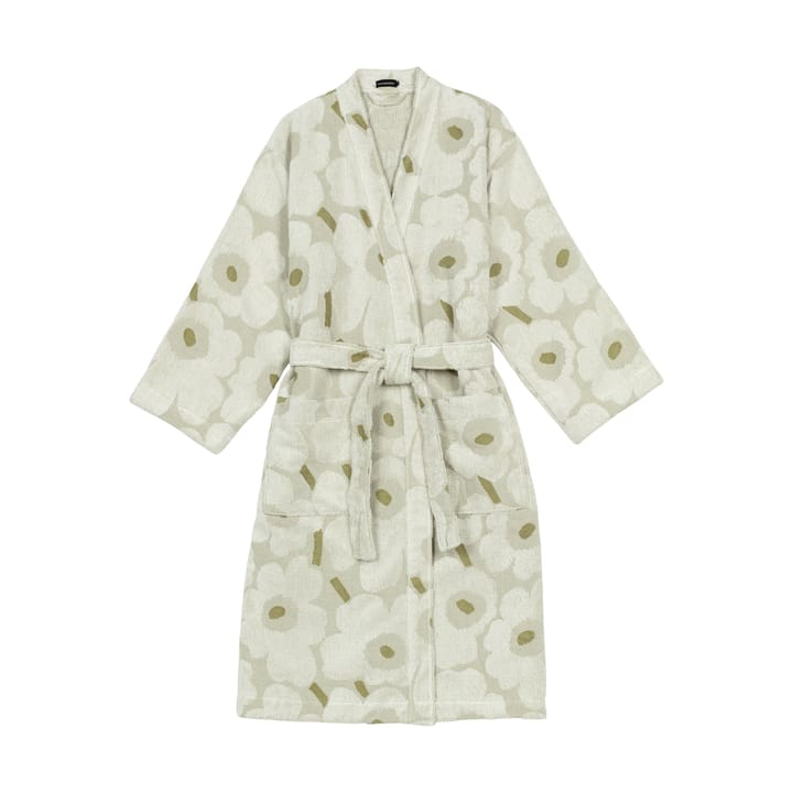 Pieni Unikko bathrobe S - Green umber-cream - Marimekko