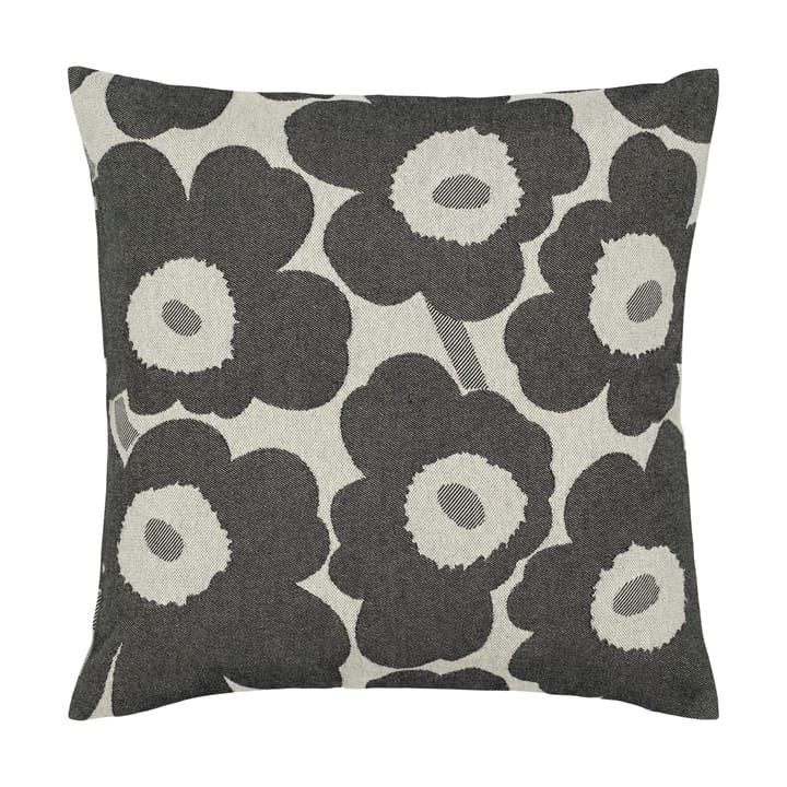 Pieni Unikko cushion cover 47x47 cm - Off white-charcoal-sand - Marimekko