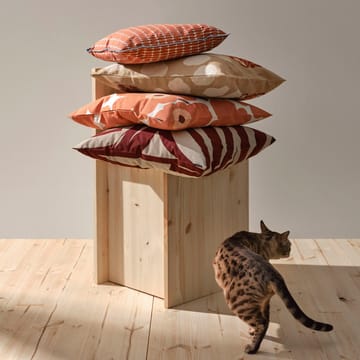 Pieni Unikko cushion cover 50x50 cm - Beige-orange-brown - Marimekko
