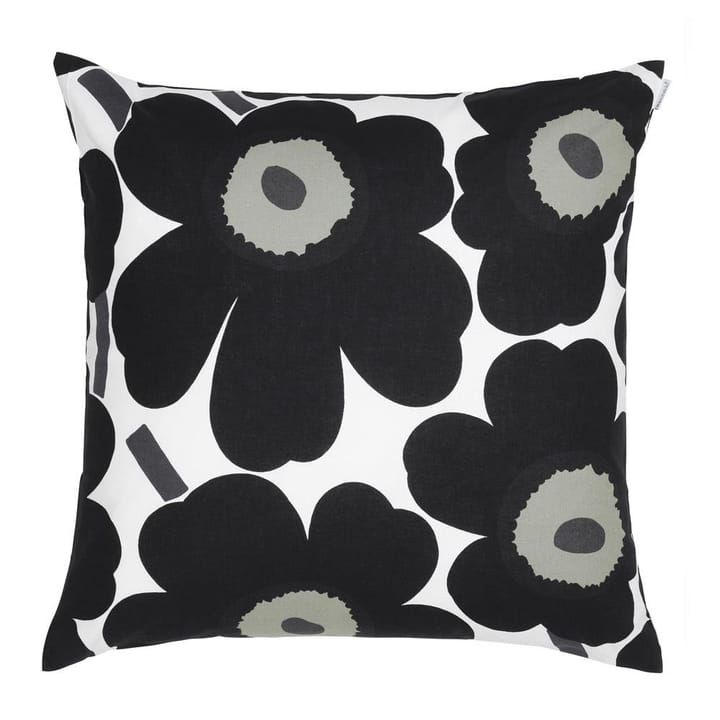 Pieni Unikko cushion cover 50x50 cm - black - Marimekko
