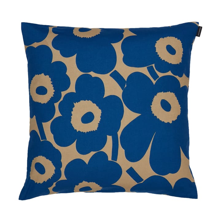 Pieni Unikko cushion cover 50x50 cm - Brown-blue - Marimekko