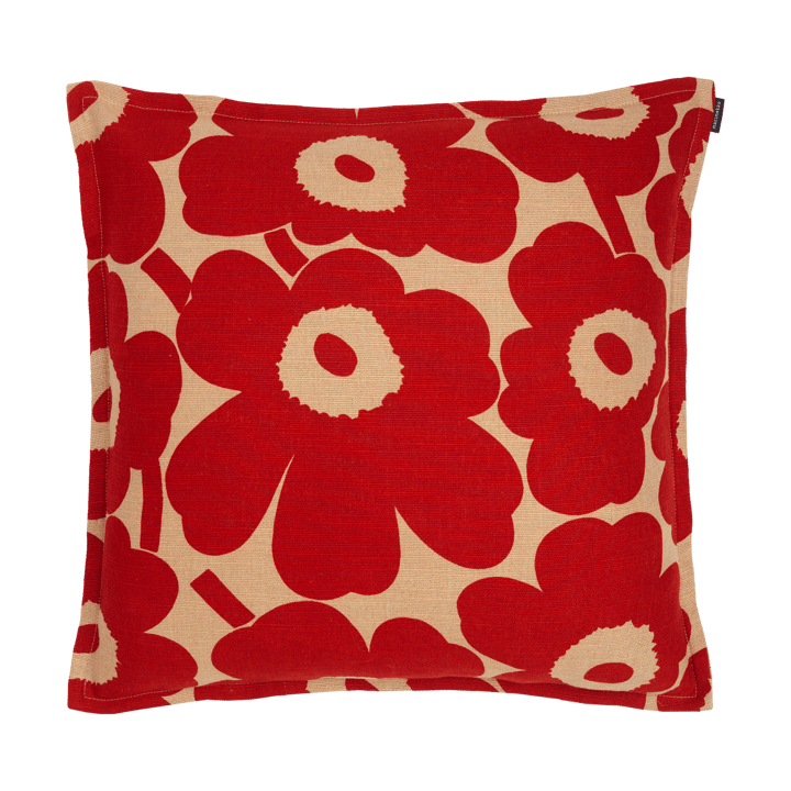 Pieni Unikko cushion cover 50x50 cm - Copper-red - Marimekko