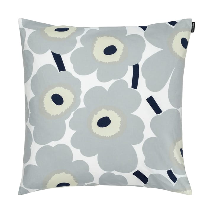 Pieni Unikko cushion cover 50x50 cm - Grey-sand-dark blue - Marimekko