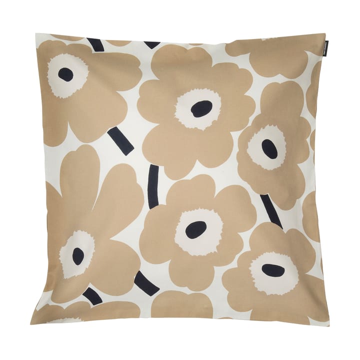 Pieni Unikko cushion cover 50x50 cm - off white-beige-dark blue - Marimekko