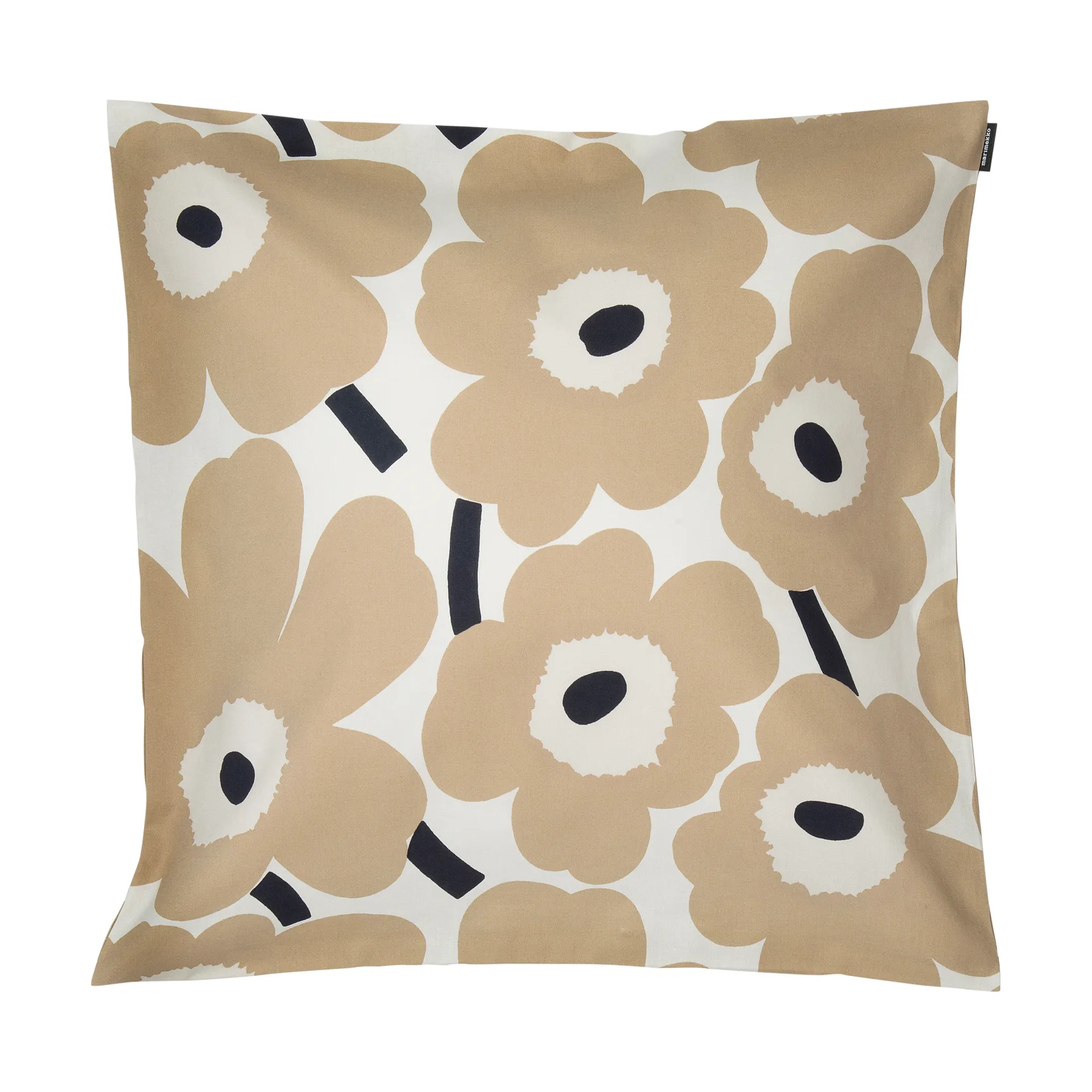 Pieni Unikko cushion cover 50x50 cm, off white-beige-dark blue Marimekko