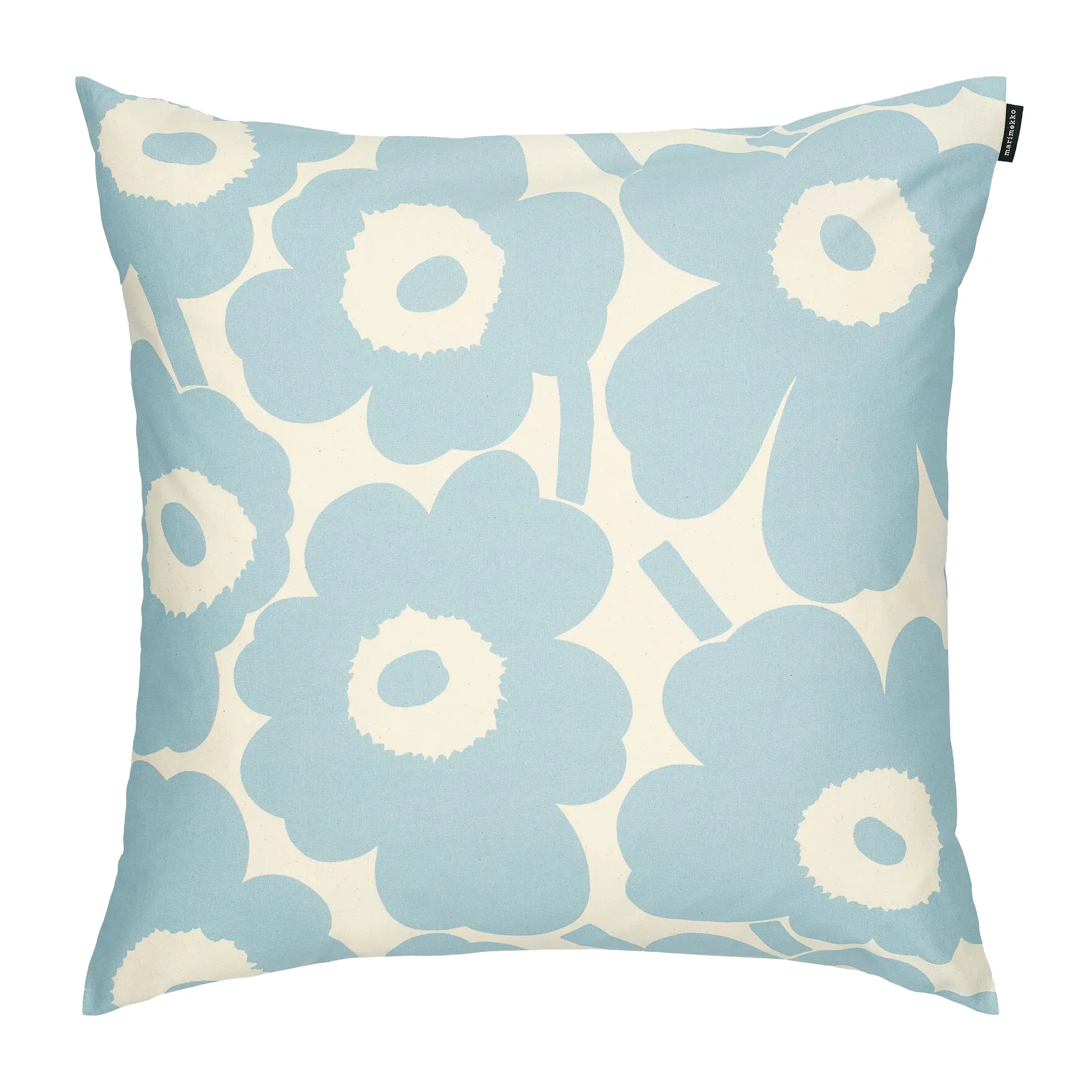 Pieni Unikko cushion cover 50x50 cm, Off white-light blue Marimekko
