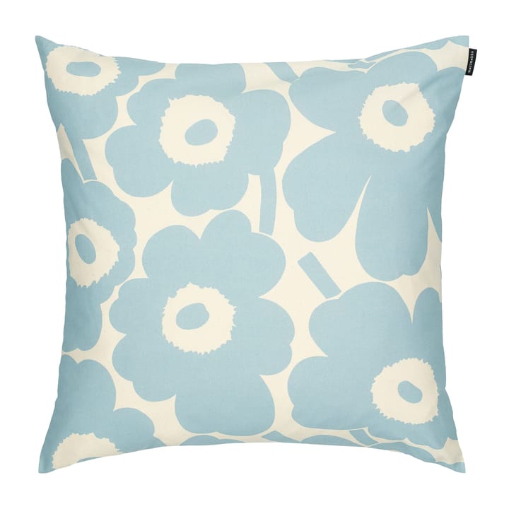 Pieni Unikko cushion cover 50x50 cm - Off white-light blue - Marimekko