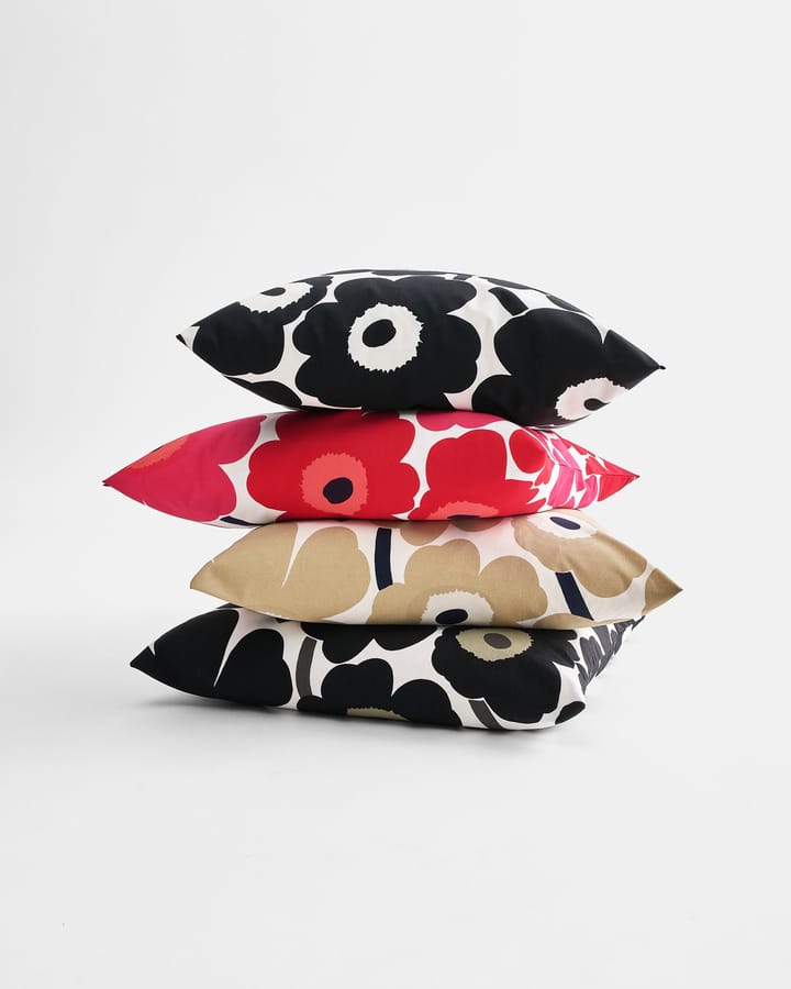 Pieni Unikko cushion cover 50x50 cm - red-navy blue - Marimekko