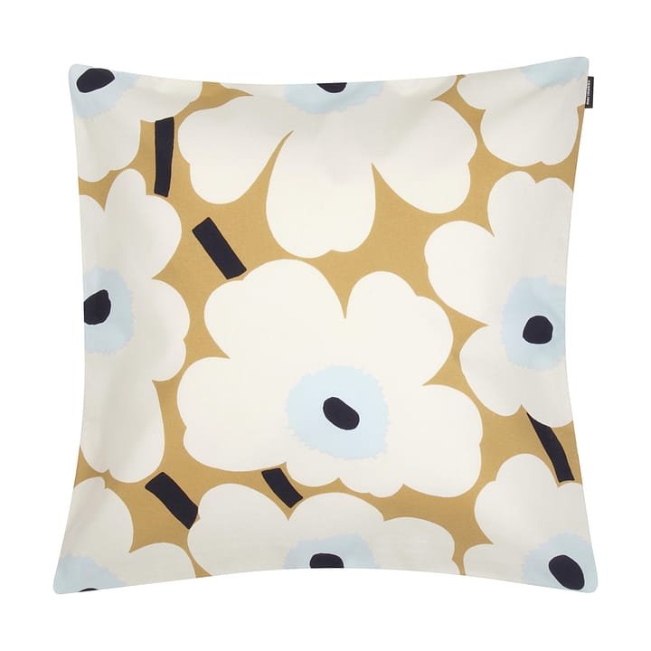 Pieni Unikko cushion cover - beige-offwhite-blue - Marimekko
