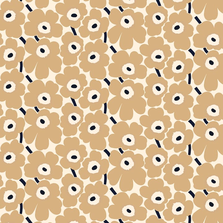 Pieni Unikko fabric cotton - naturewhite-beige-dark blue - Marimekko
