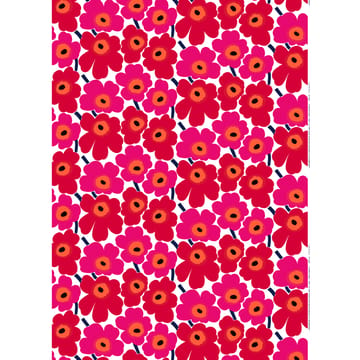 Pieni Unikko fabric cotton - red - Marimekko
