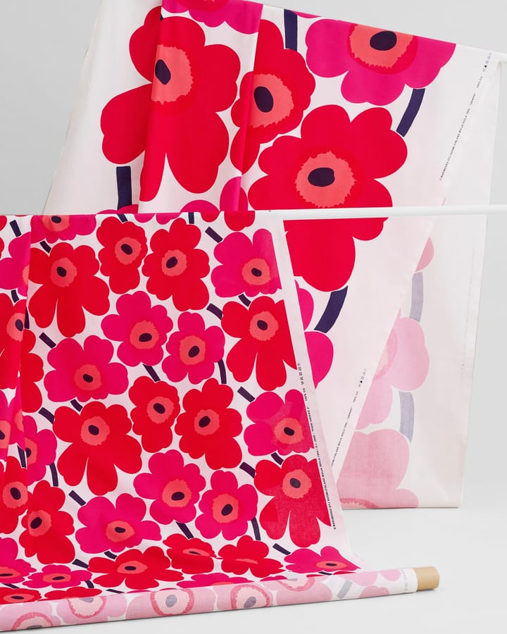 Pieni Unikko fabric cotton, red Marimekko
