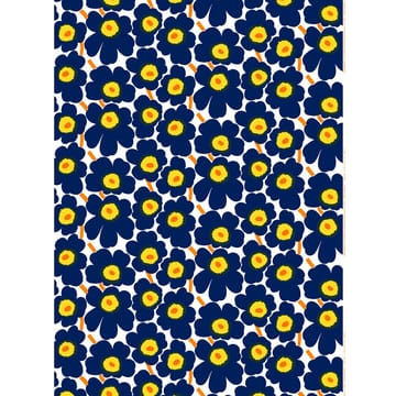 Pieni Unikko fabric cotton - white-blue-yellow - Marimekko