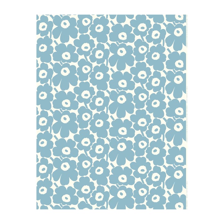 Pieni Unikko fabric - Off white-light blue - Marimekko