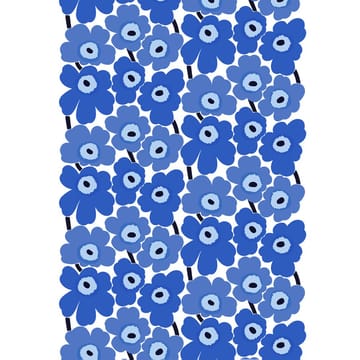 Pieni Unikko fabric - white-blue - Marimekko