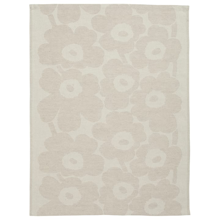 Pieni Unikko kitchen towel cotton linen 50x70 cm - off white-beige - Marimekko