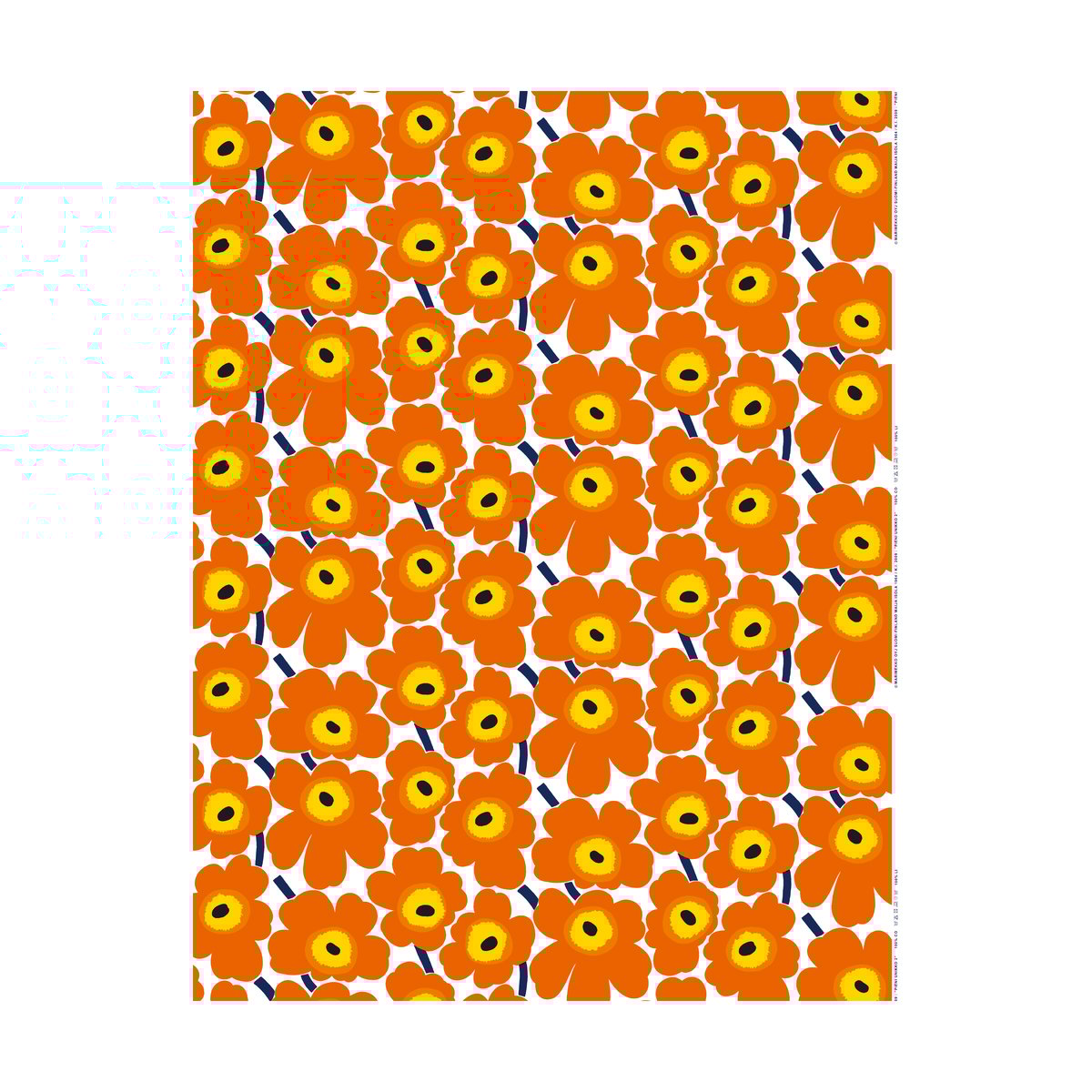 Marimekko Pieni Unikko oilcloth Orange
