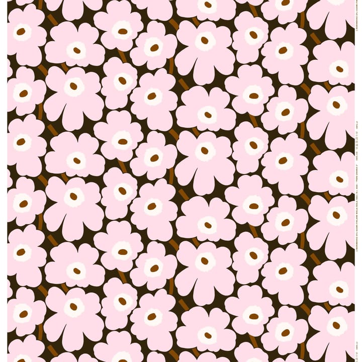 Pieni Unikko oilcloth - Pink-brown - Marimekko