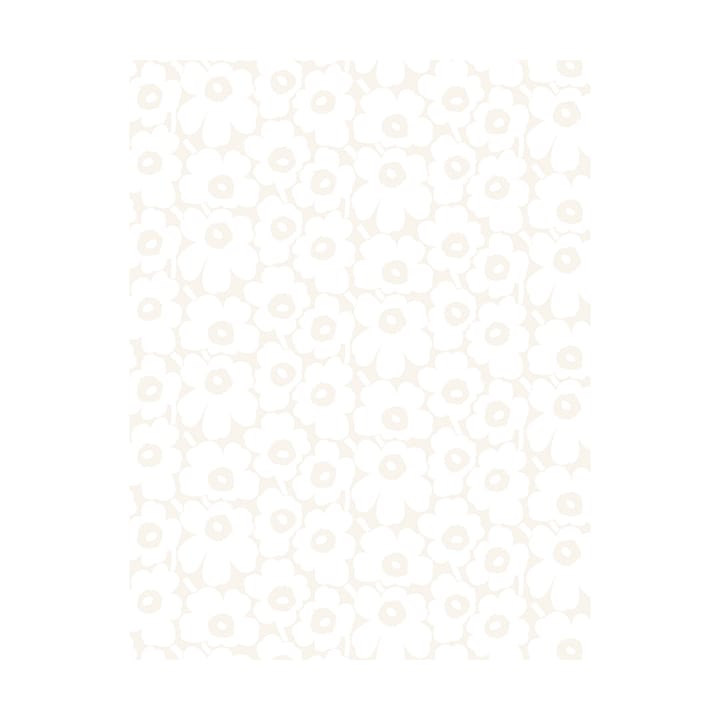 Pieni Unikko oilcloth, White Marimekko