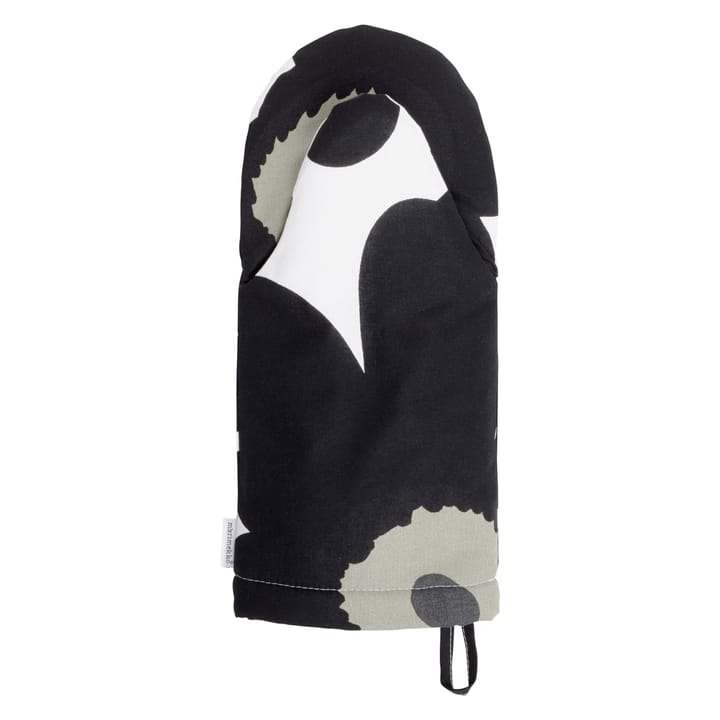 Pieni Unikko oven mitt, White-black-olive Marimekko