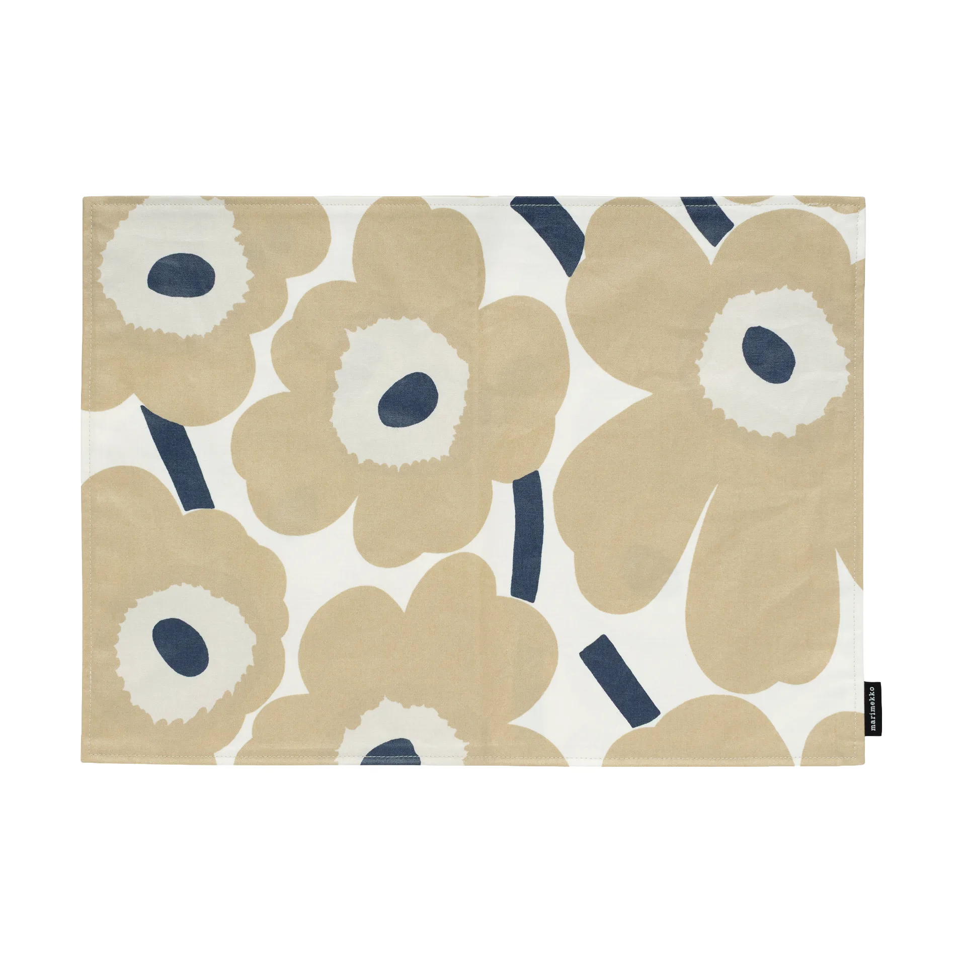 Pieni Unikko placemat acrylic, Off white-beige-dark blue Marimekko