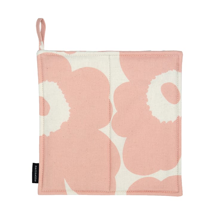 Pieni Unikko pot holder 21,5x21,5 cm - Cotton-peach - Marimekko