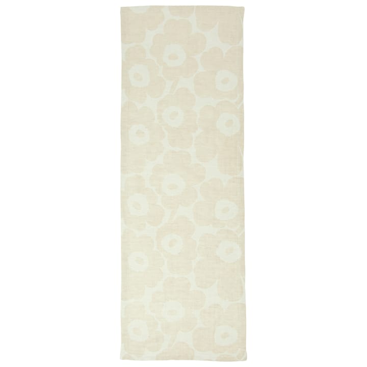 Pieni Unikko runner beige-black and white - 47x150 cm - Marimekko