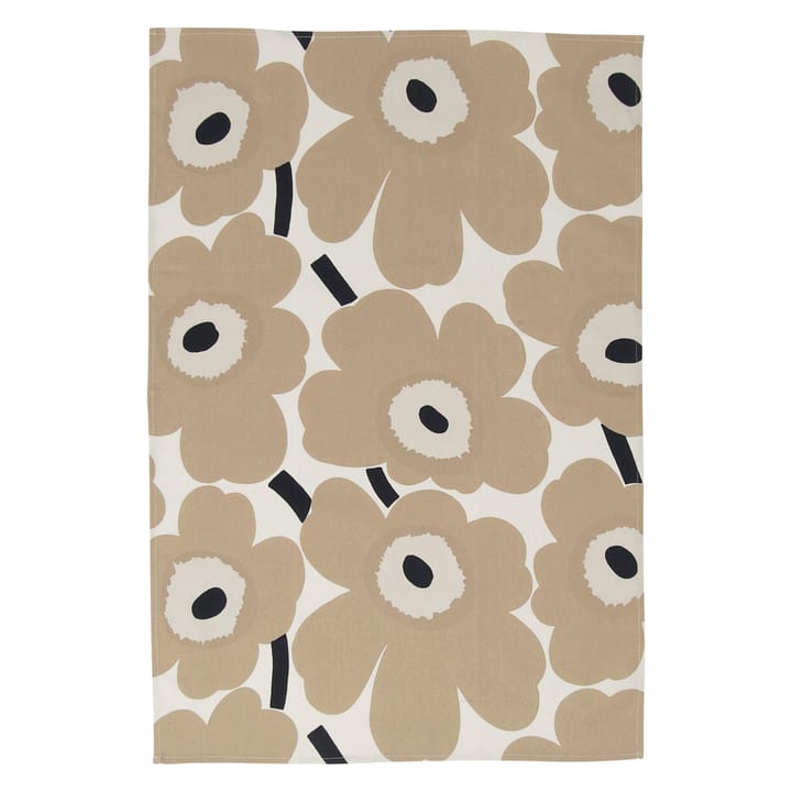 Pieni Unikko tea towel - Off white-beige-blue - Marimekko