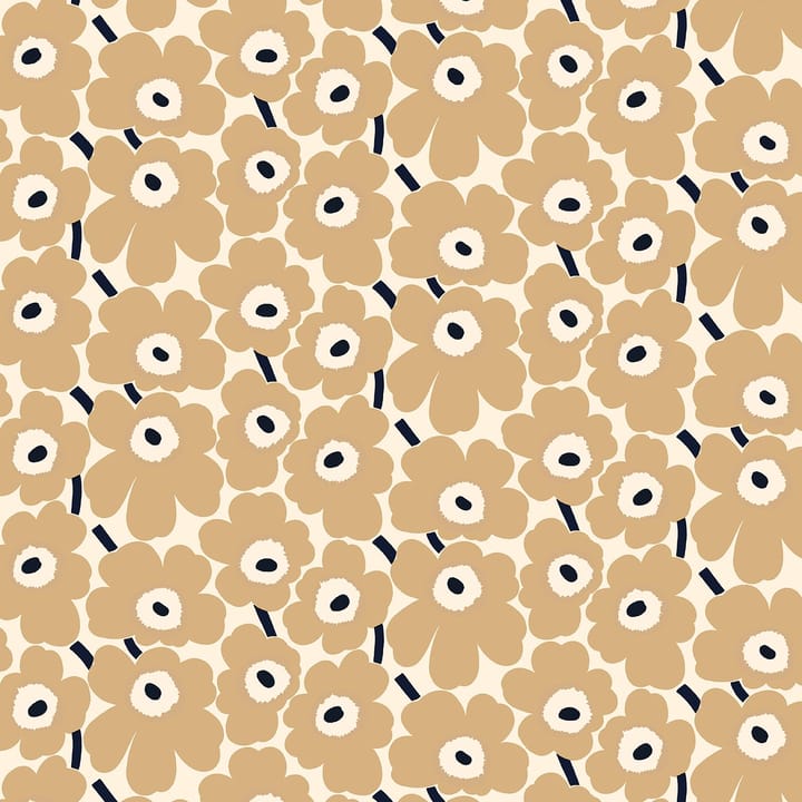 Pieni Unikko wax tablecloth - naturewhite-beige-dark blue - Marimekko