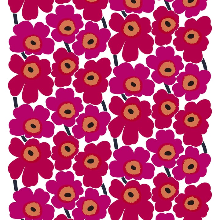 Pieni Unikko wax tablecloth - red - Marimekko