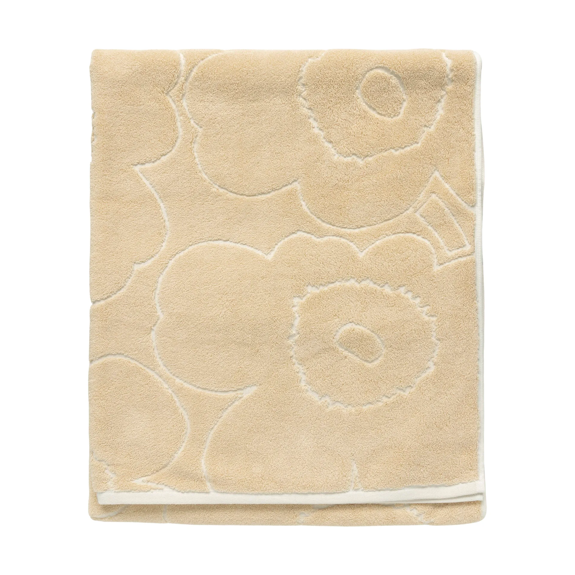 Piirto Unikko bath towel 100x160 cm, Beige Marimekko