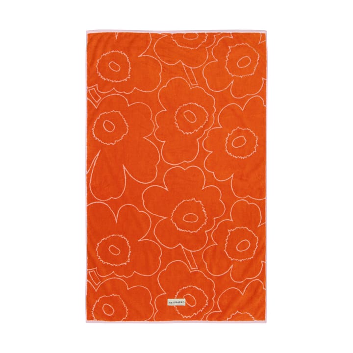 Piirto Unikko bath towel 100x160 cm - Burnt orange-pink - Marimekko