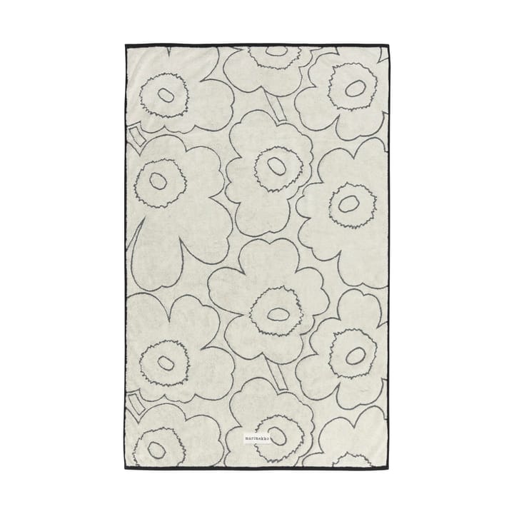 Piirto Unikko bath towel 100x160 cm - Ivory-black - Marimekko