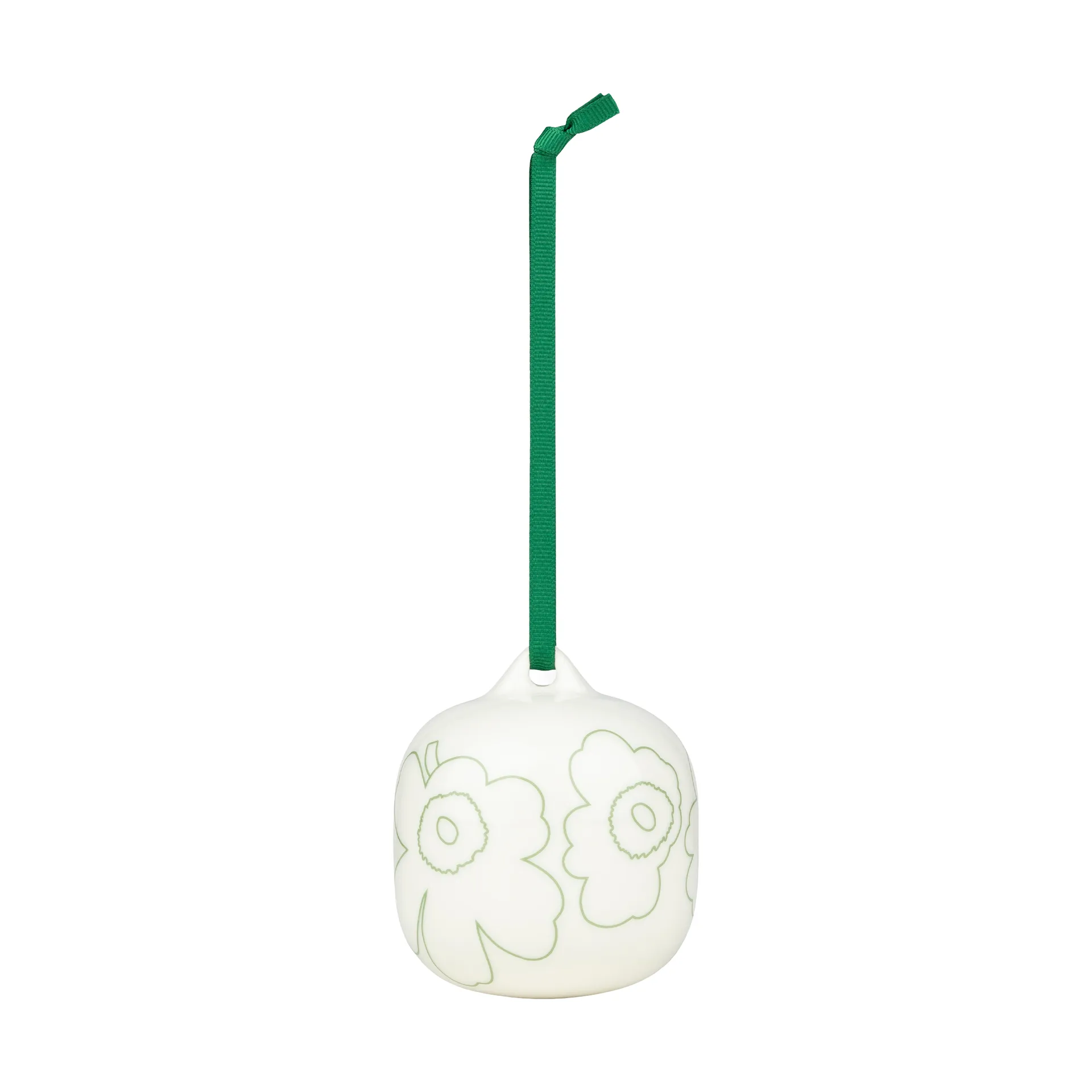 Piirto Unikko bauble, Green, 7x7 cm Marimekko