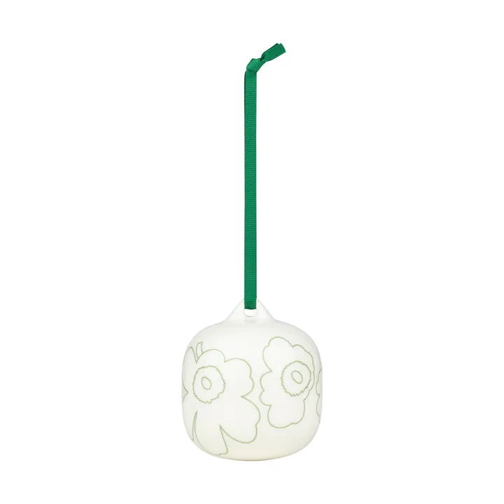Piirto Unikko bauble - Green, 7x7 cm - Marimekko