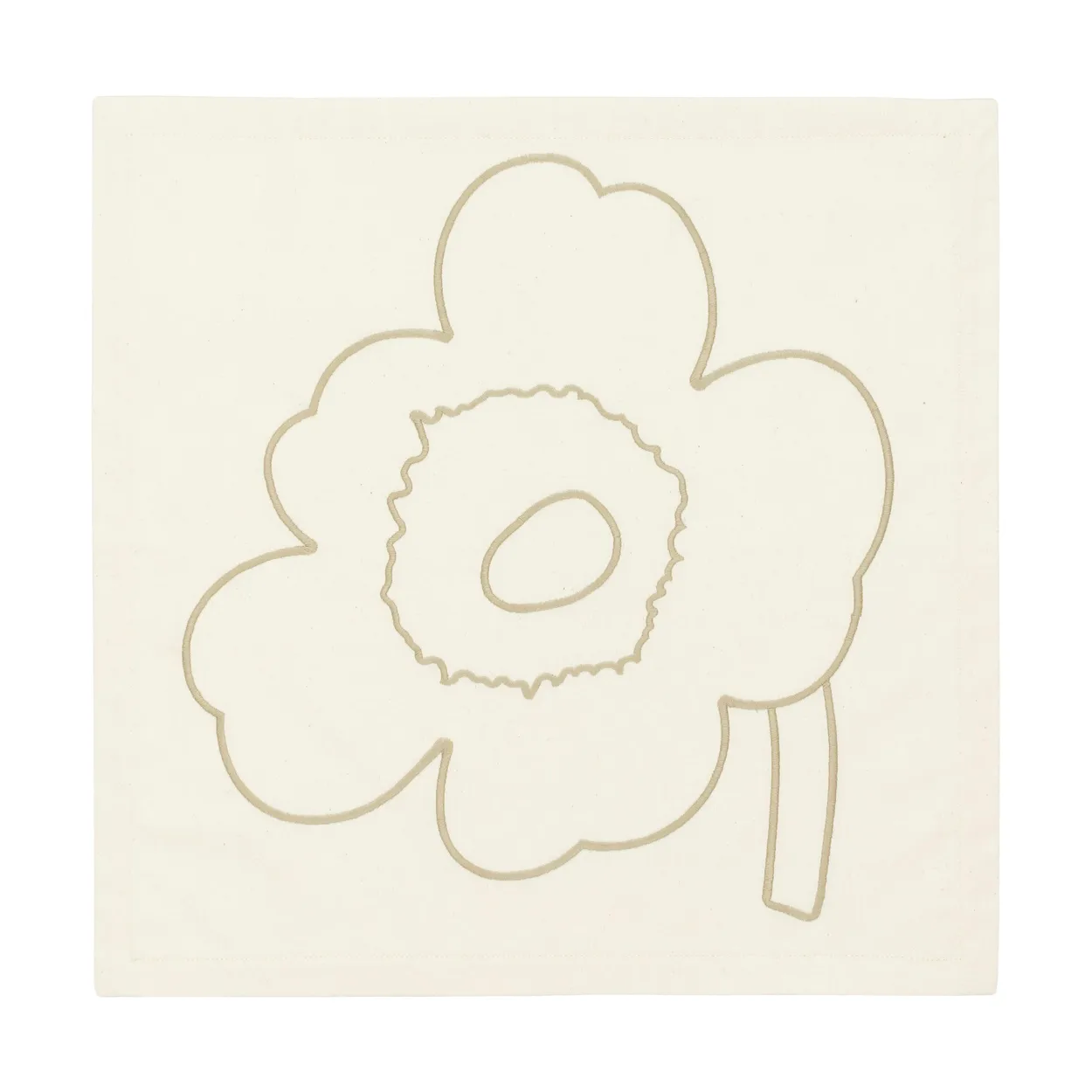 Marimekko Piirto Unikko cotton napkin 3-pack Off white-straw