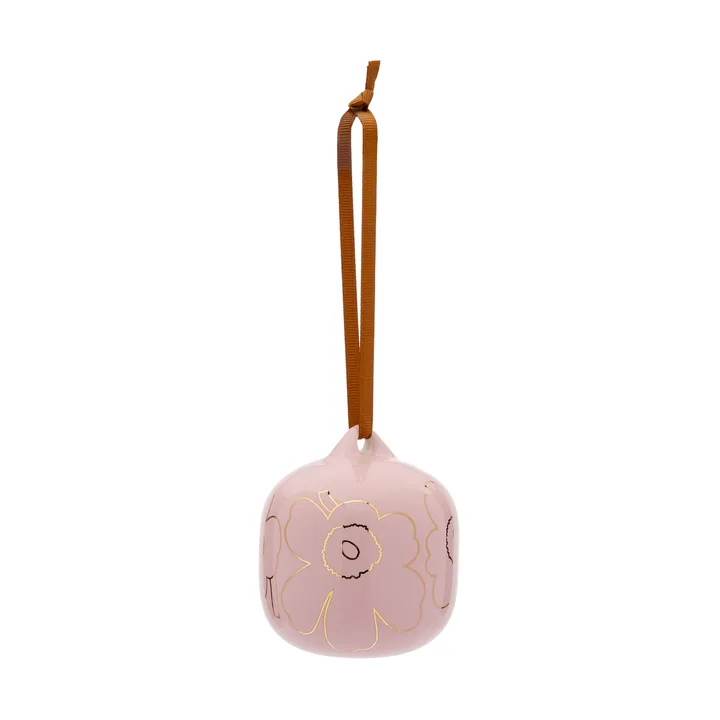 Piirto Unikko decorative pendant - Pink-gold - Marimekko