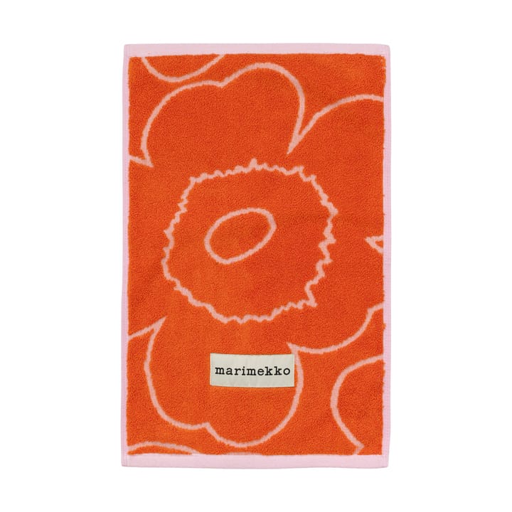 Piirto Unikko guest towel 30x50 cm - Burnt orange-pink - Marimekko