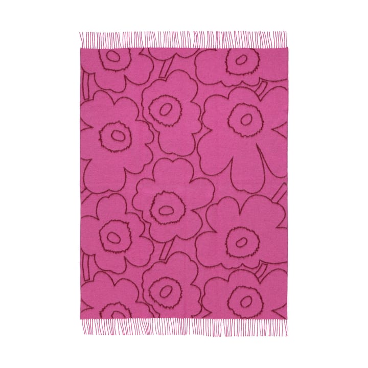 Piirto Unikko throw 130x170 cm, Burgundy-fuchsia Marimekko