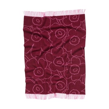 Piirto Unikko throw 130x170 cm - Burgundy-fuchsia - Marimekko