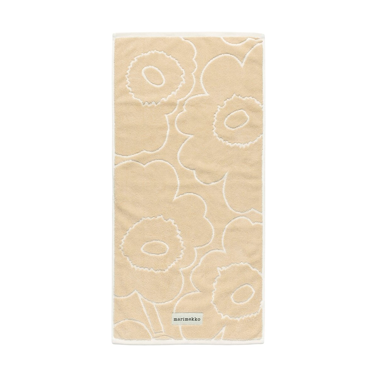 Marimekko Piirto Unikko towel 50x100 cm Beige | Scandinavian Design | Bath towels | Beige