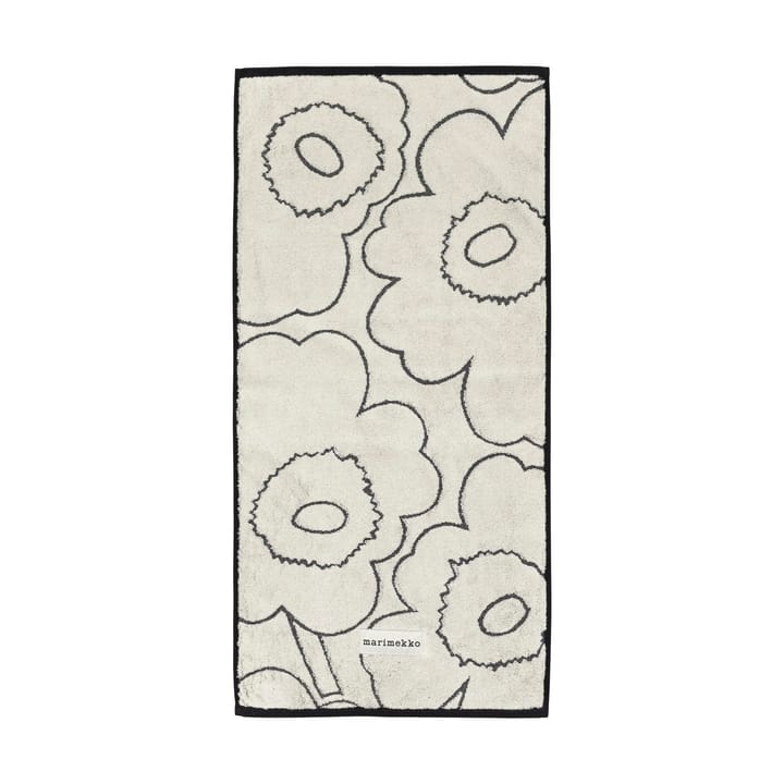 Piirto Unikko towel 50x100 cm - Ivory-black - Marimekko