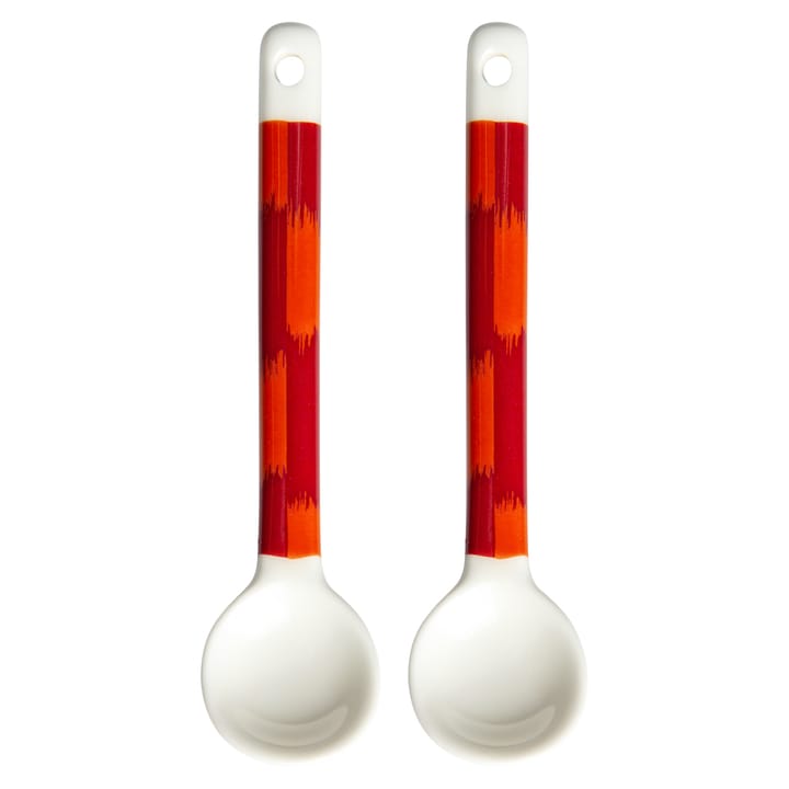 Pioakana spoon 2-pack - dark red-orange - Marimekko