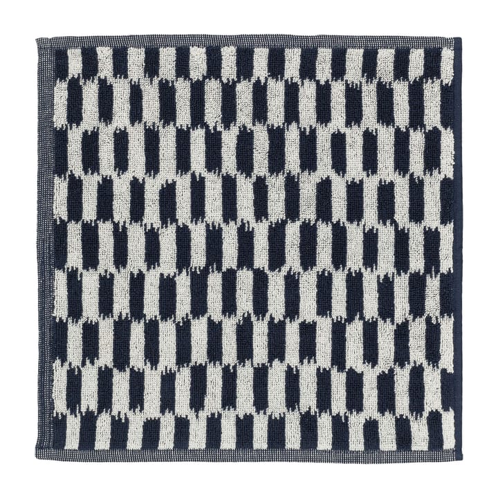 Pioakana towel dark blue-off white - 30x30 cm - Marimekko