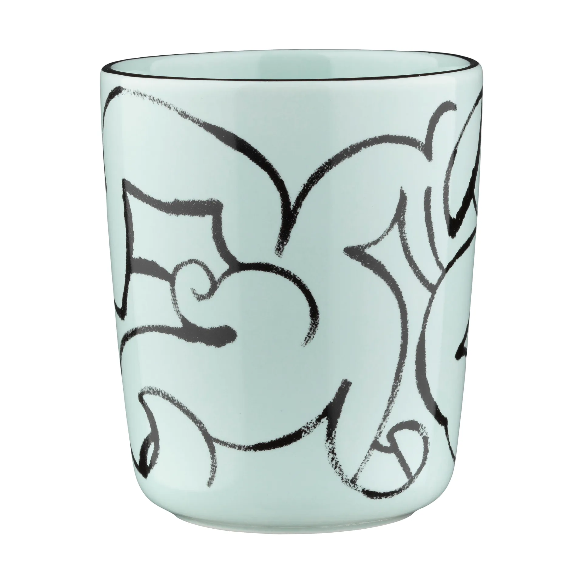 Pistilla mug 25 cl, Mint-black Marimekko