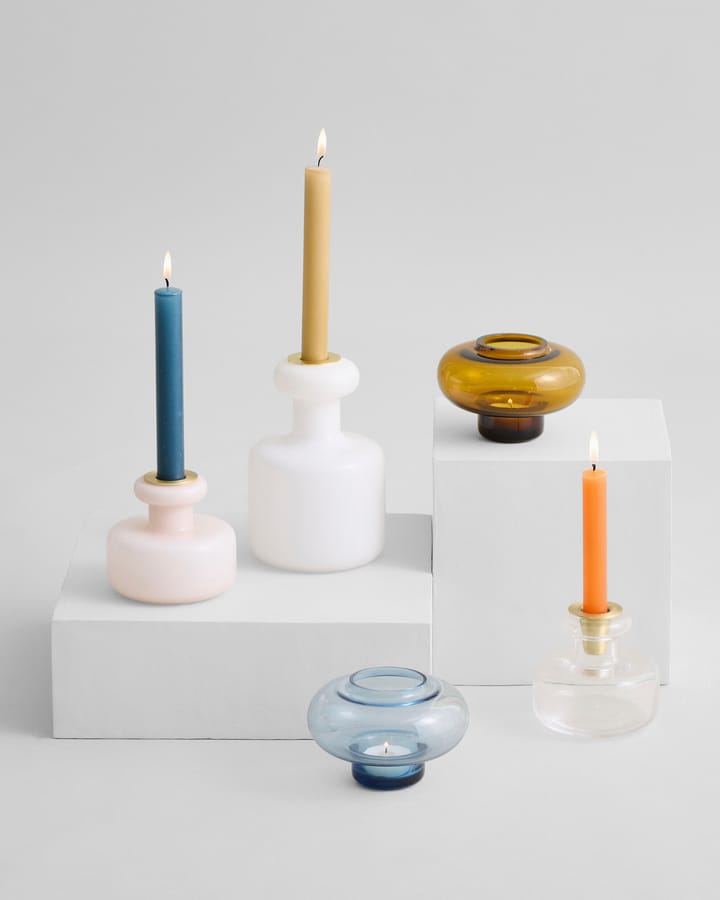 Plunta candle stick, White Marimekko