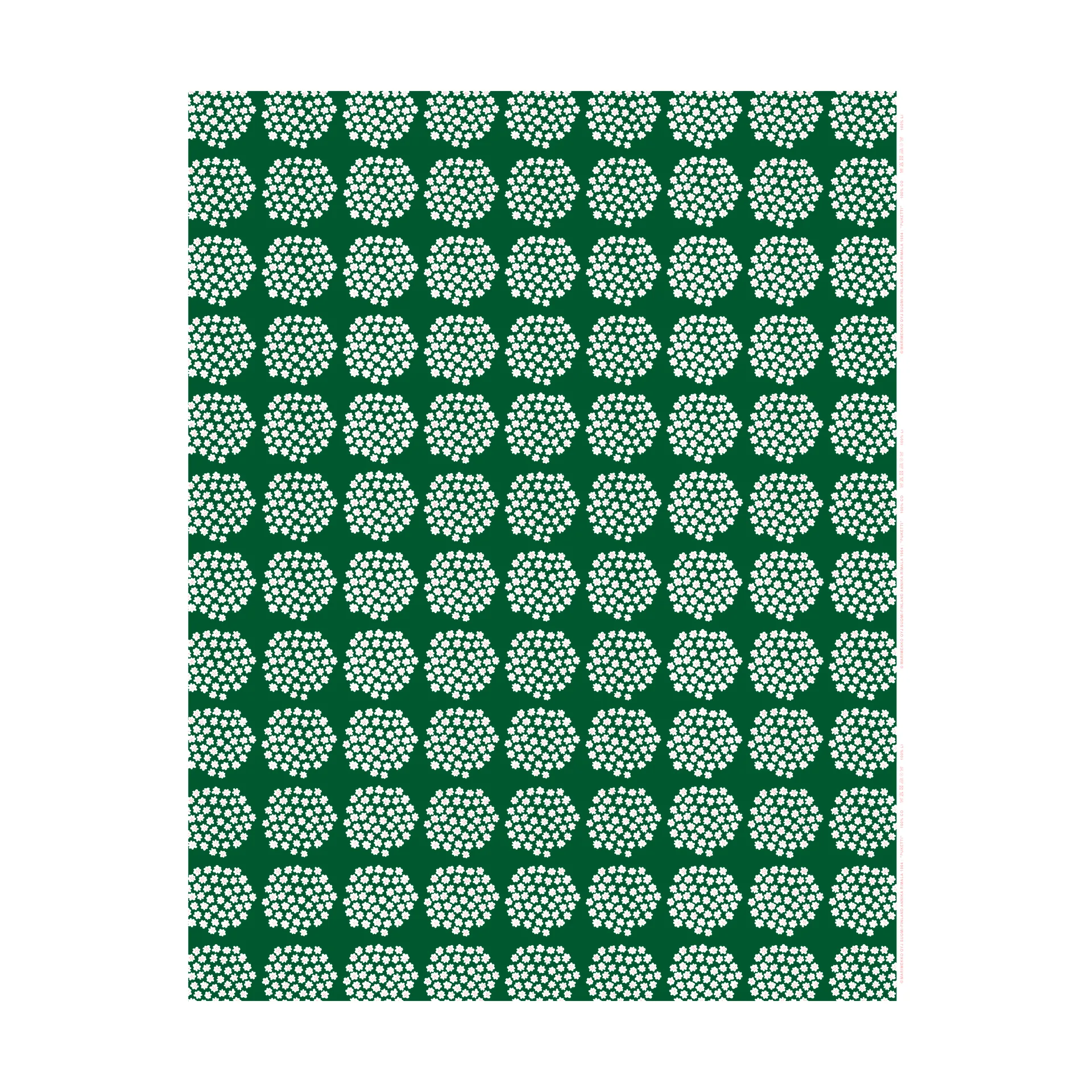 Puketti fabric, Green Marimekko
