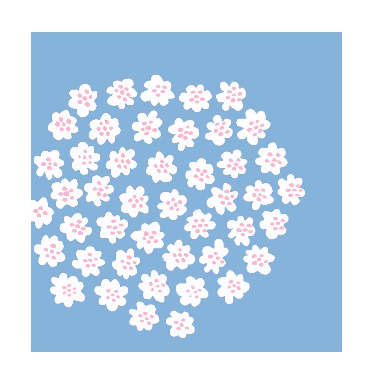 Marimekko Puketti napkin 33x33 cm 20-pack Light Blue