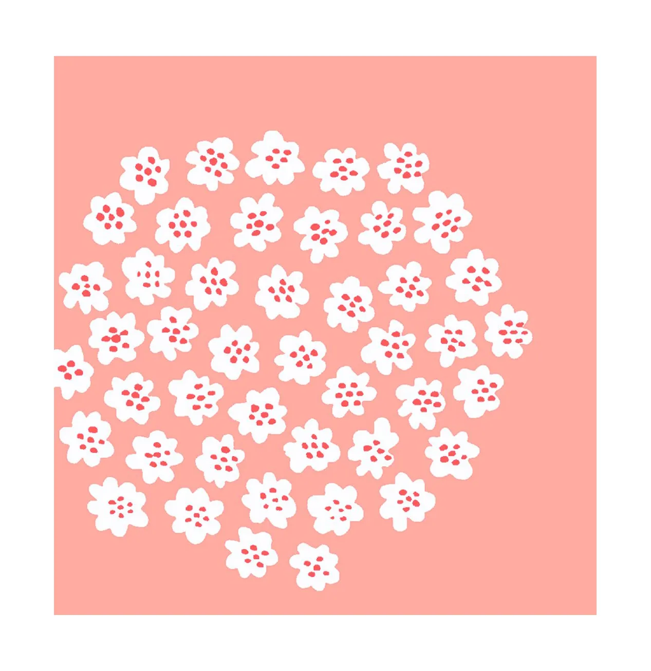 Puketti napkin 33x33 cm 20-pack, Rose Marimekko